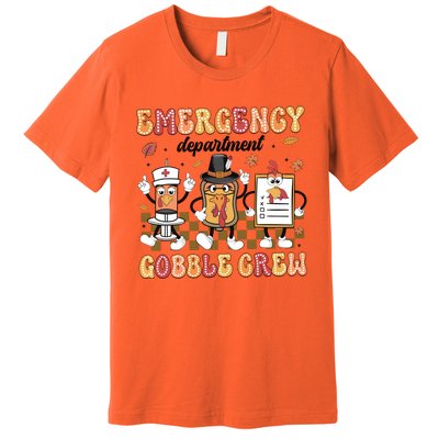 Emergency Department Gobble Crew Thanksgiving Nurse Premium T-Shirt