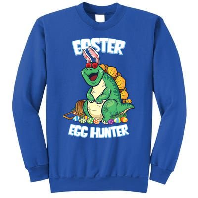 Easter Dinosaur Gift Egg Hunter Bunny Ears Stegosaurus Cute Gift Sweatshirt