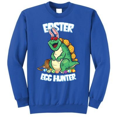 Easter Dinosaur Gift Egg Hunter Bunny Ears Stegosaurus Cute Gift Tall Sweatshirt