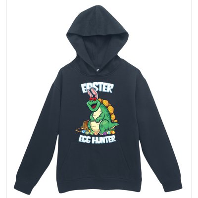 Easter Dinosaur Gift Egg Hunter Bunny Ears Stegosaurus Cute Gift Urban Pullover Hoodie