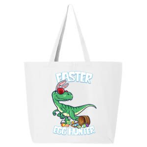 Easter Dinosaur Great Gift Egg Hunter Bunny Ears Velociraptor Cool Gift 25L Jumbo Tote