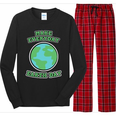 Earth Day Gift And Gift Make Everyday Earth Day Gift Long Sleeve Pajama Set