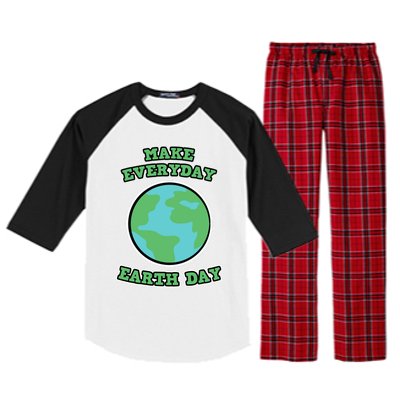 Earth Day Gift And Gift Make Everyday Earth Day Gift Raglan Sleeve Pajama Set