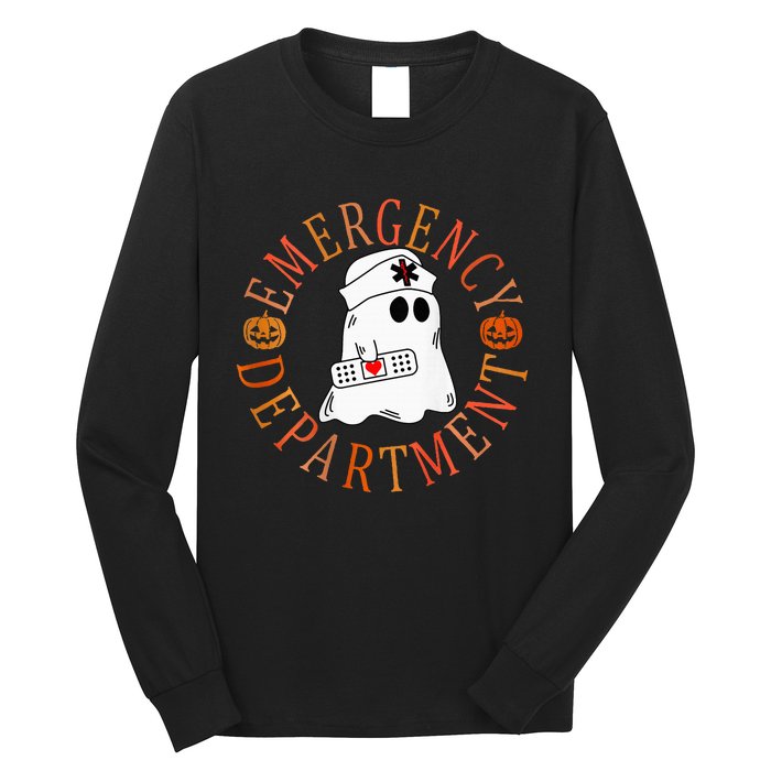 Emergency Department Halloween Emergency Room Nursing Nurse Long Sleeve Shirt