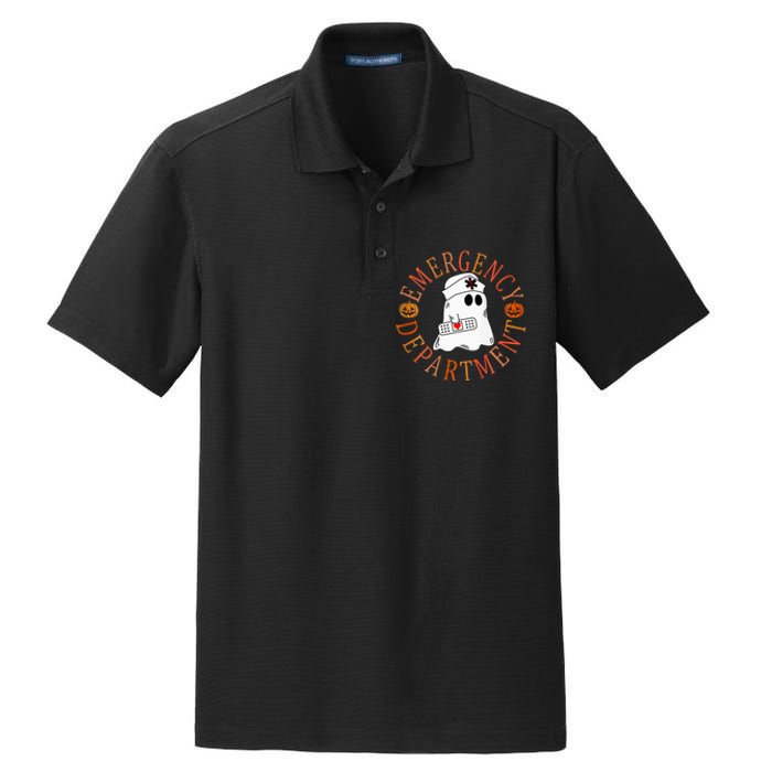 Emergency Department Halloween Emergency Room Nursing Nurse Dry Zone Grid Polo