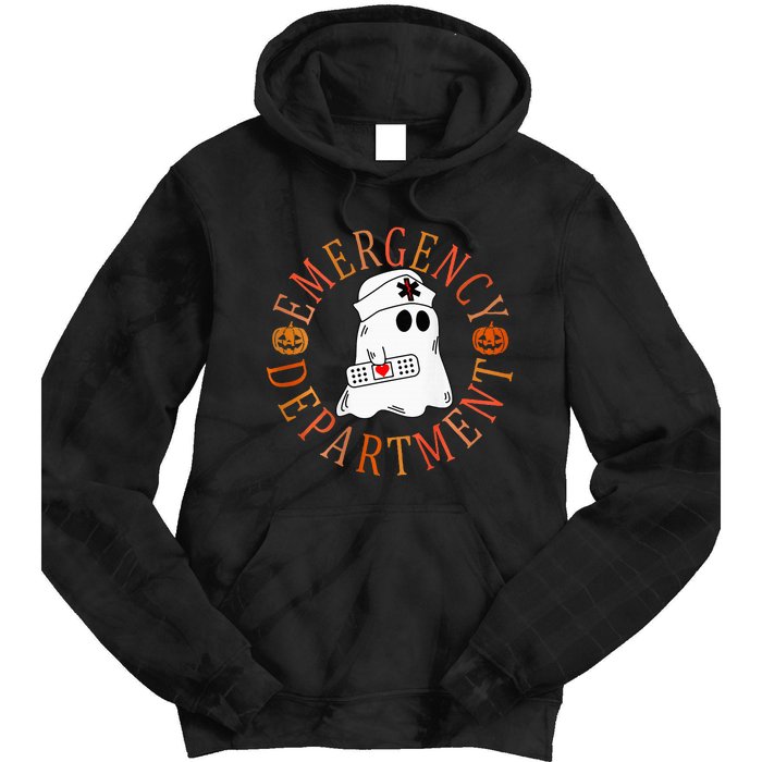 Emergency Department Halloween Emergency Room Nursing Nurse Tie Dye Hoodie