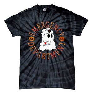 Emergency Department Halloween Emergency Room Nursing Nurse Tie-Dye T-Shirt