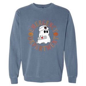 Emergency Department Halloween Emergency Room Nursing Nurse Garment-Dyed Sweatshirt