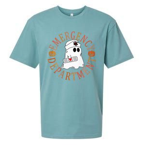 Emergency Department Halloween Emergency Room Nursing Nurse Sueded Cloud Jersey T-Shirt