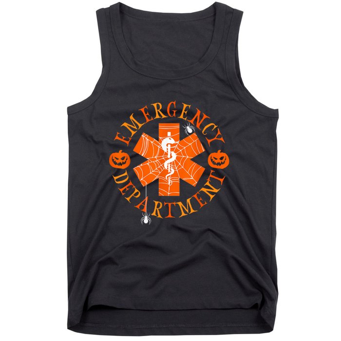 Emergency Department Halloween Emergency Room Nursing Nurse Tank Top