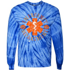 Emergency Department Halloween Emergency Room Nursing Nurse Tie-Dye Long Sleeve Shirt