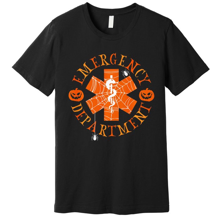 Emergency Department Halloween Emergency Room Nursing Nurse Premium T-Shirt