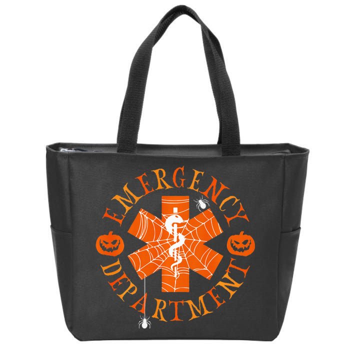 Emergency Department Halloween Emergency Room Nursing Nurse Zip Tote Bag