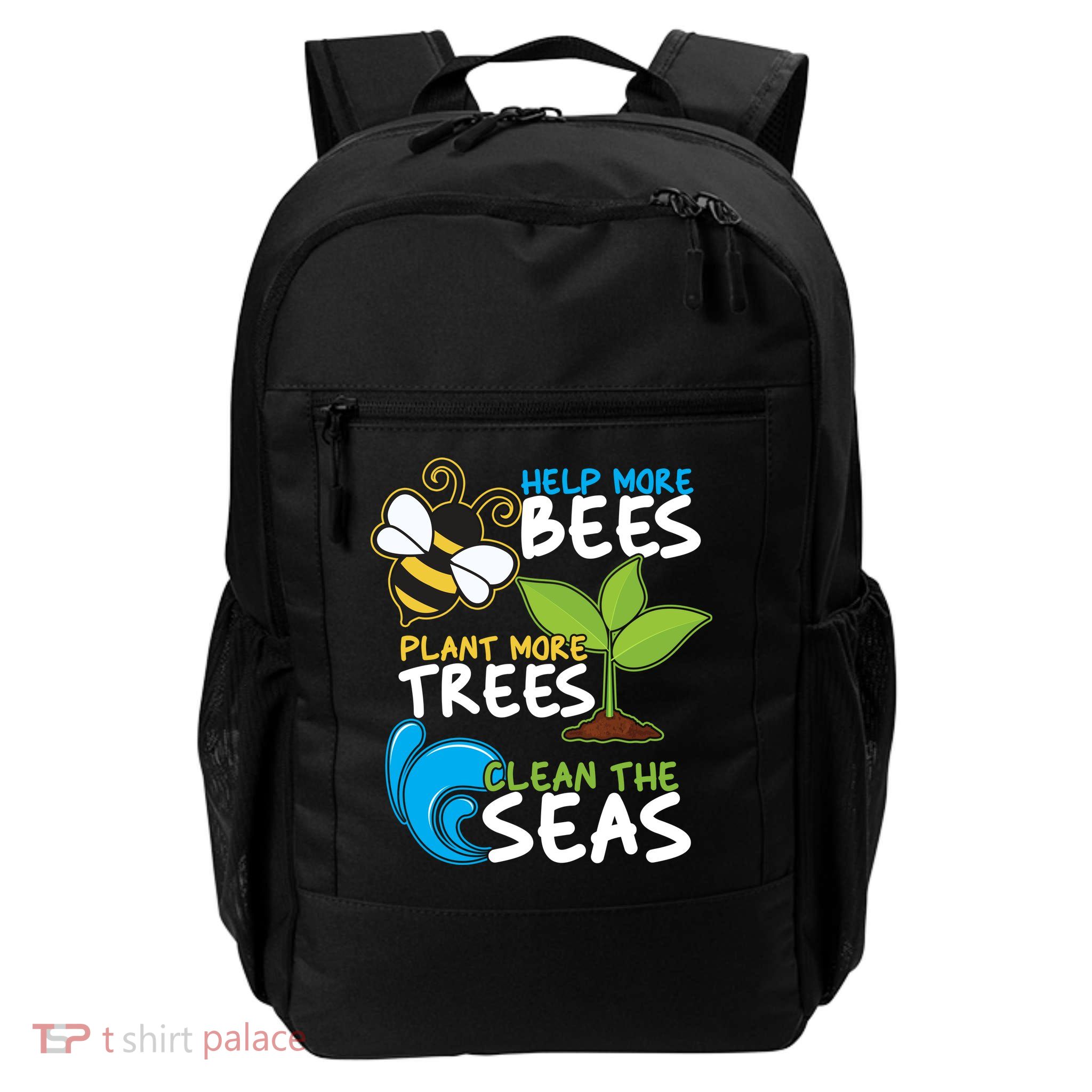 Earth Day Help More Bee Plant More Trees Clean The Seas Daily Commute Backpack