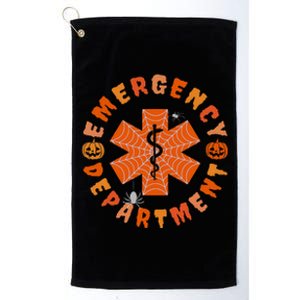 Emergency Department Halloween Emergency Room Nursing Nurse Platinum Collection Golf Towel