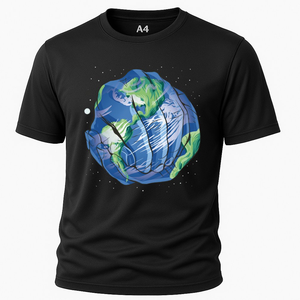 Earth Day Hands Cooling Performance Crew T-Shirt
