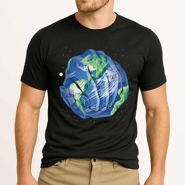 Earth Day Hands Cooling Performance Crew T-Shirt