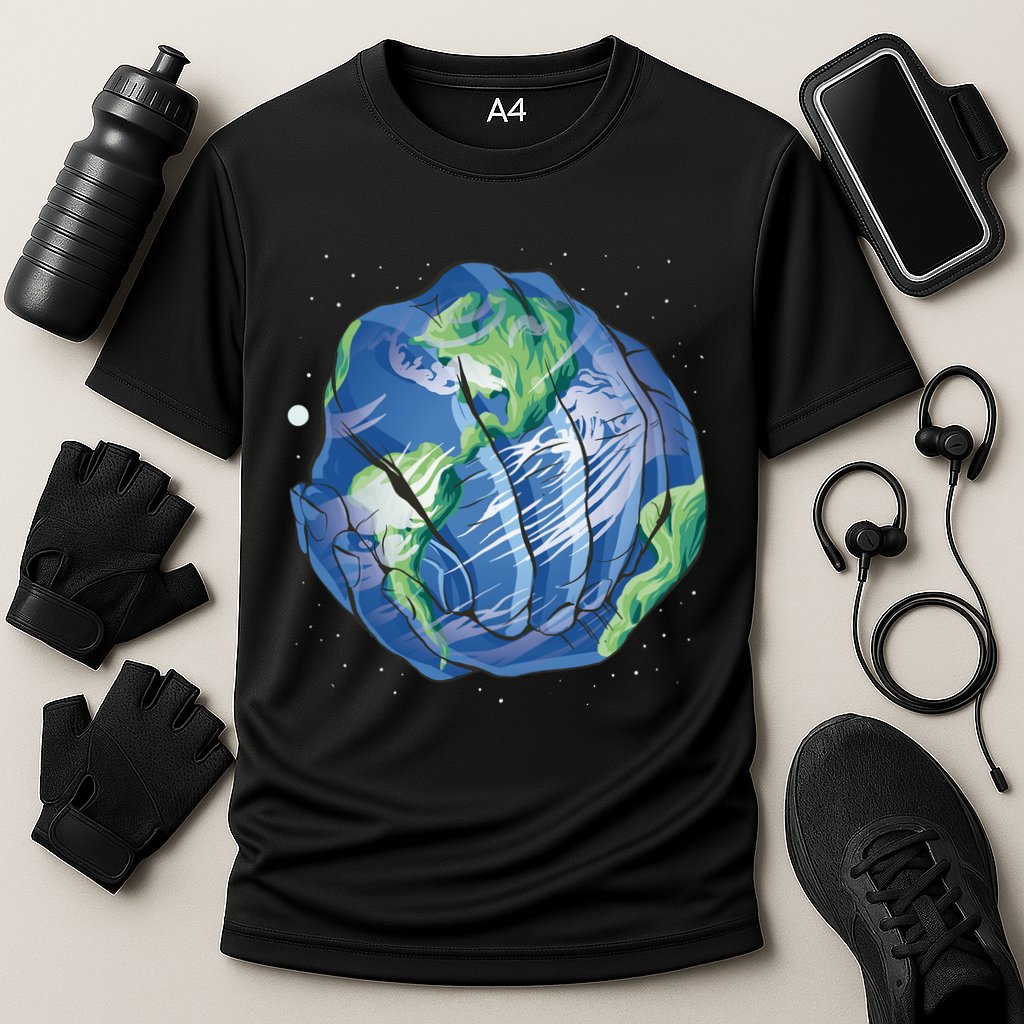 Earth Day Hands Cooling Performance Crew T-Shirt