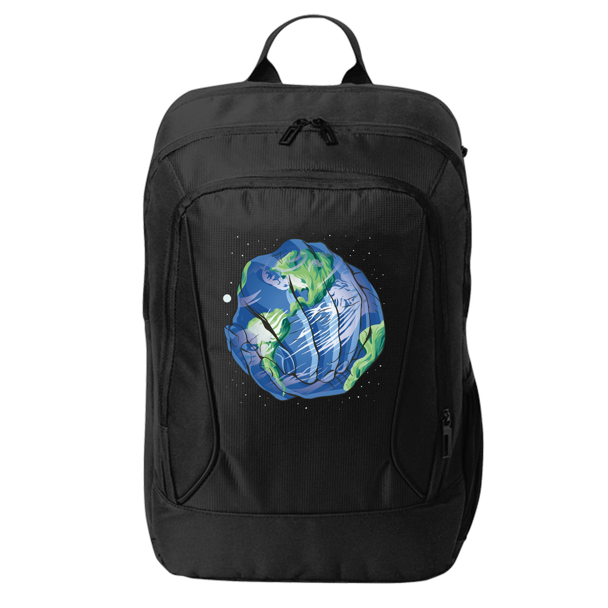 Earth Day Hands City Backpack
