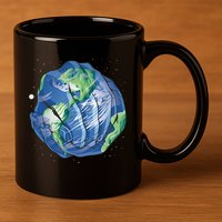 Earth Day Hands 11oz C Handle Ceramic Mug