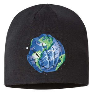 Earth Day Hands Sustainable Beanie