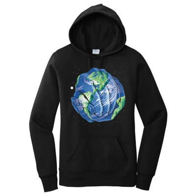 Earth Day Hands Women's Pullover Hoodie