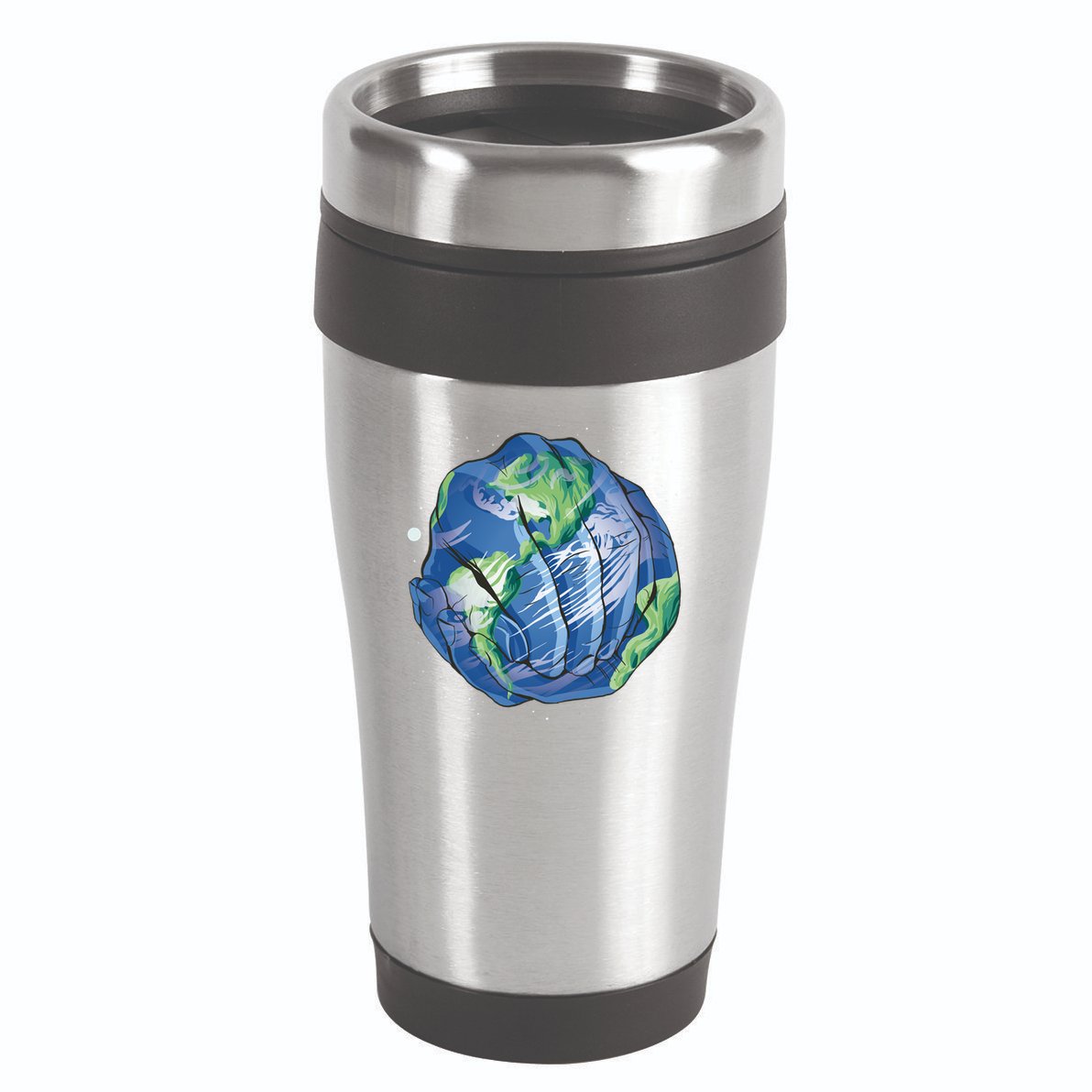 Earth Day Hands 16oz Travel Tumbler