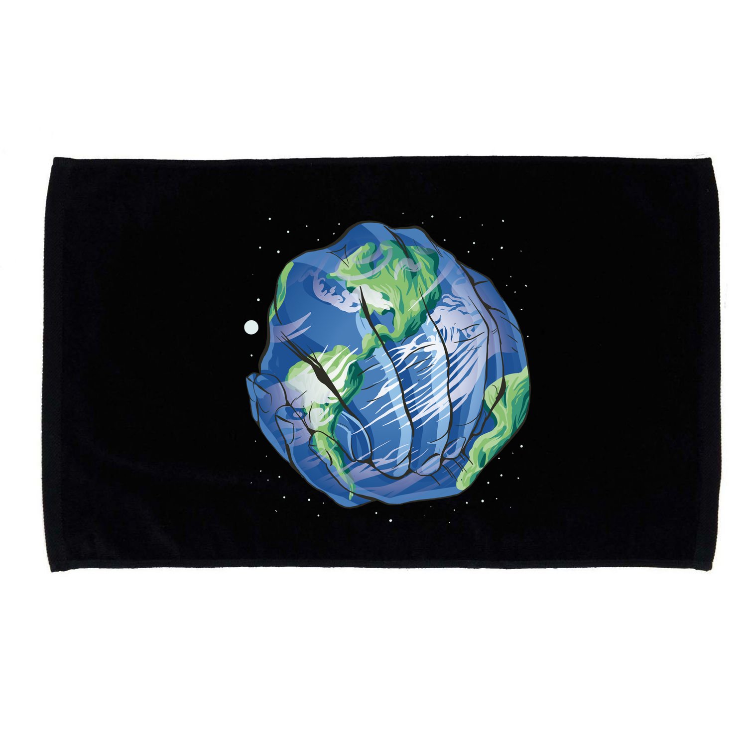 Earth Day Hands Microfiber Hand Towel
