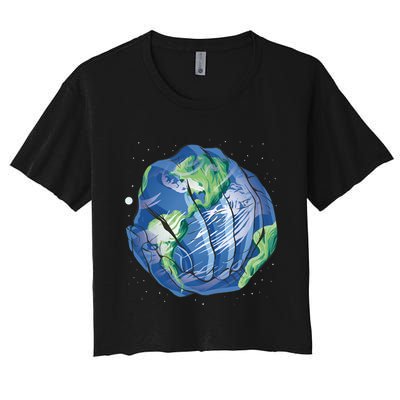Earth Day Hands Crop Top