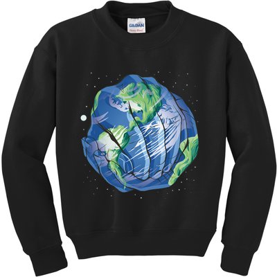Earth Day Hands Kids Sweatshirt