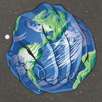 Earth Day Hands Cotton Canvas Backpack