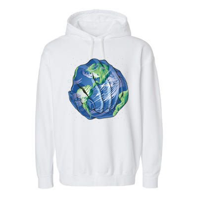 Earth Day Hands Garment-Dyed Fleece Hoodie