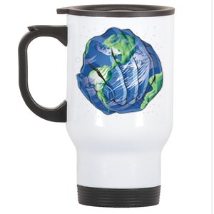 Earth Day Hands Stainless Steel Travel Mug