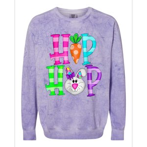 Easter Day Hip Hop Cute Bunny Funny Rabbit Colorblast Crewneck Sweatshirt