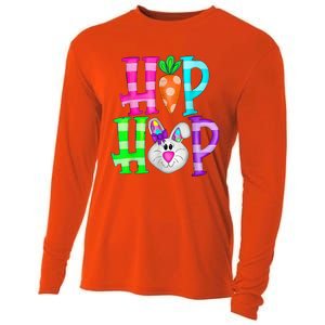 Easter Day Hip Hop Cute Bunny Funny Rabbit Cooling Performance Long Sleeve Crew