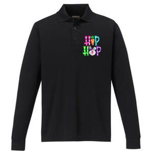 Easter Day Hip Hop Cute Bunny Funny Rabbit Performance Long Sleeve Polo