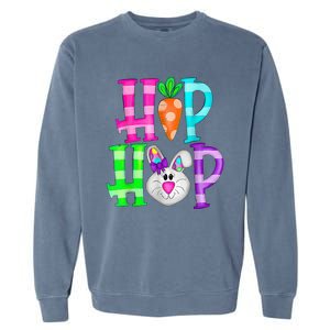 Easter Day Hip Hop Cute Bunny Funny Rabbit Garment-Dyed Sweatshirt