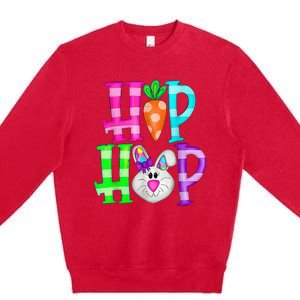 Easter Day Hip Hop Cute Bunny Funny Rabbit Premium Crewneck Sweatshirt