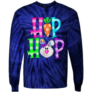 Easter Day Hip Hop Cute Bunny Funny Rabbit Tie-Dye Long Sleeve Shirt