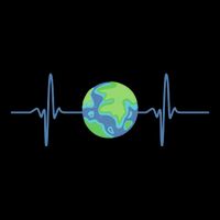 Earth Day Heartbeat 16 in Basic Backpack