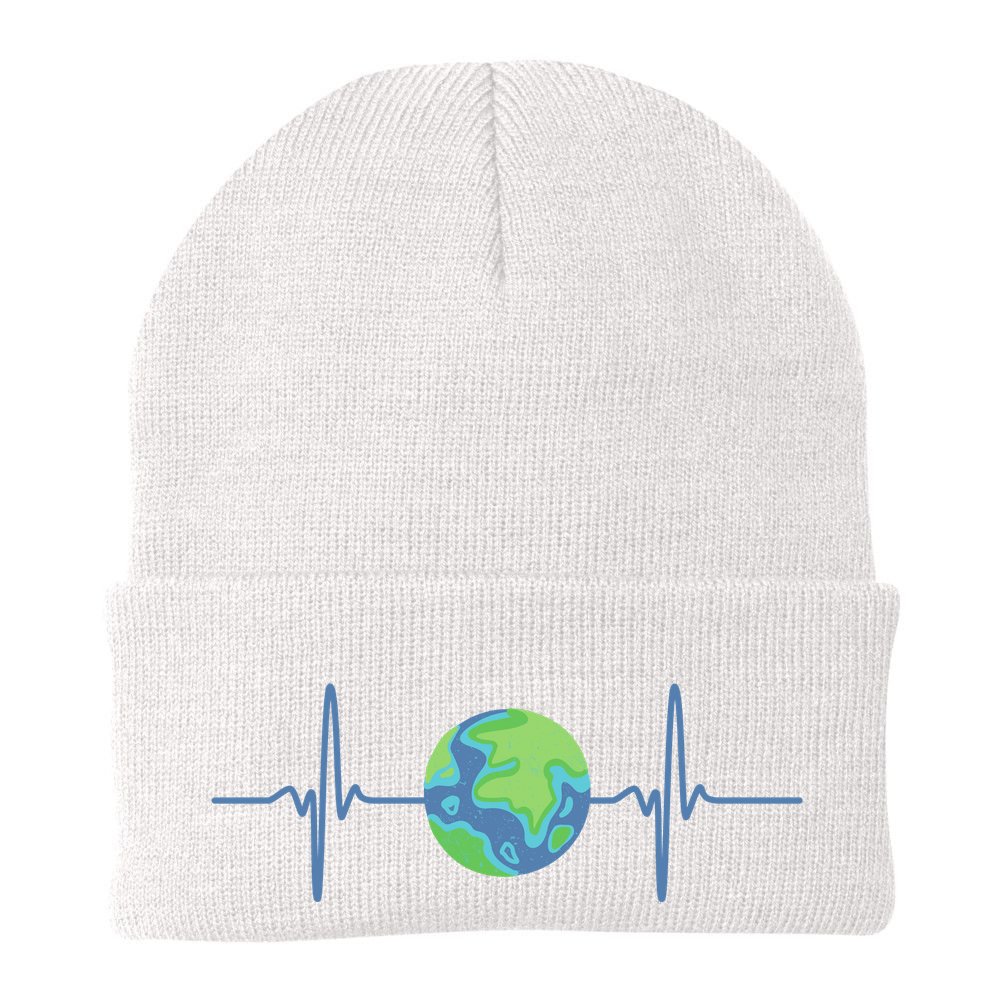 Earth Day Heartbeat Beanie