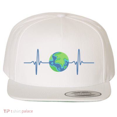 Earth Day Heartbeat Wool Snapback Cap