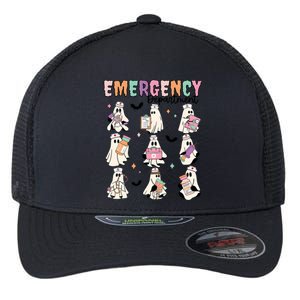 Emergency Department Halloween Nurse Health Care Flexfit Unipanel Trucker Cap