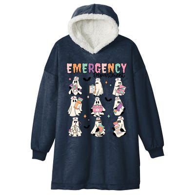 Emergency Department Halloween Nurse Health Care Hooded Wearable Blanket