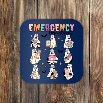 Emergency Department Halloween Nurse Health Care Coaster