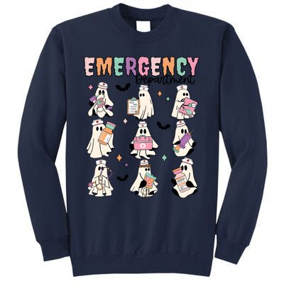 Emergency Department Halloween Nurse Health Care Tall Sweatshirt