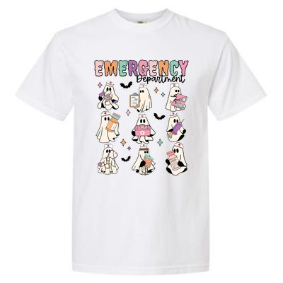 Emergency Department Halloween Nurse Health Care Garment-Dyed Heavyweight T-Shirt