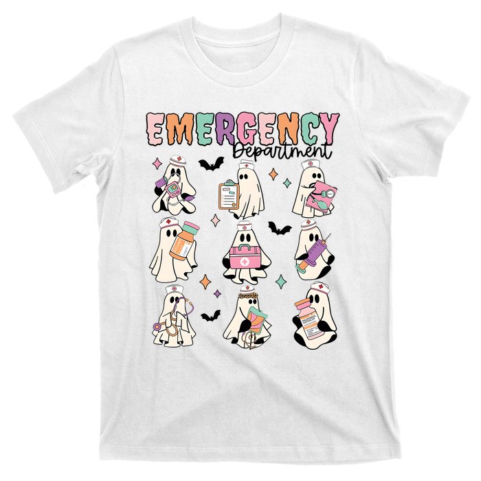 Emergency Department Halloween Nurse Health Care T-Shirt