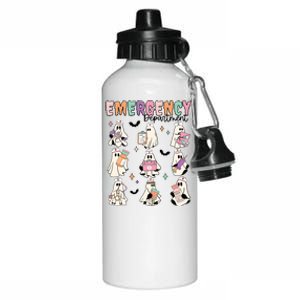 Emergency Department Halloween Nurse Health Care Aluminum Water Bottle