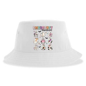 Emergency Department Halloween Nurse Health Care Sustainable Bucket Hat